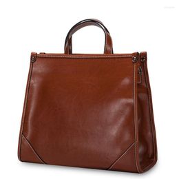 Briefcases Office Briefcase Bag Fashion Documents Laptop Leather Messenger Women Bags For 2023 Luxury Handbags