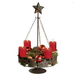 Candle Holders Christmas Candlestick Halloween Metal Tabletop Hanging Holder DIY Gifts Ornament Candleholder Decor