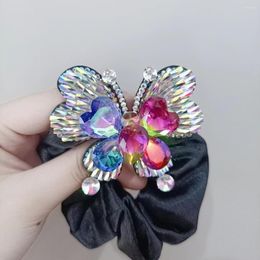 Hair Clips The Flannel Lap Crystal Butterfly High-end Bands Czech Drilling And Line