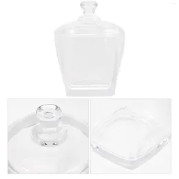 Storage Bottles Candy Jar Sugar Cube Sealed Container Glass Tank Jars Household Snack Holder Lid