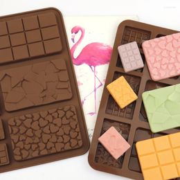 Baking Moulds 9 Style Chocolate Waffle Modle Fondant Patisserie Candy Bar Mould Non-stick Bakeware Cake Kitchen Accessories