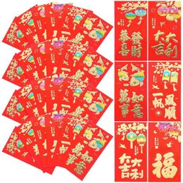 Gift Wrap 30 Pcs Currency Goodie Bag Favors Year Hong Bao Envelope Red Greeting Card Pocket Traditional Paper Year's Money
