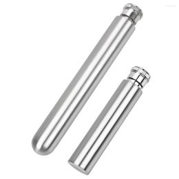 Hip Flasks Stainless Steel Wine Whisky Bottle 1oz/1.5oz Polished Round Bottom Tubular Pot Portable