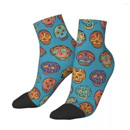 Men's Socks Mexican Skull Pattern (1) Short Unique Casual Breatheable Adult Ankle