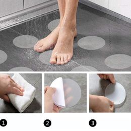 Bath Mats 10PCS Bathroom Slip Transparent Non-Slip Tape Anti-Slip Strips Shower Stickers Square Round Flower Shaped Antiskid Sticker