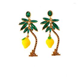 Dangle Earrings Christmas Gifts Long Eardrop Coconut Tree For Women Vintage Party Fashion Pendant Earring Charm Trendy Jewellery