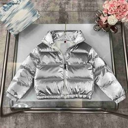 designer kids Down Jackets Baby Winter clothing Size 100-170 CM Fashion Shiny Silver Outwear for boys girl Aug30