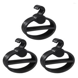 Hangers 60X Scarf Shawl Tie Holder Organiser Oval Plastic Storage Black