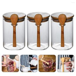 Storage Bottles Airtight Tank Wood Lid Container Jar Kitchen Cereal Bottle Multifunctional Dried Fruit Can Coffee Beans