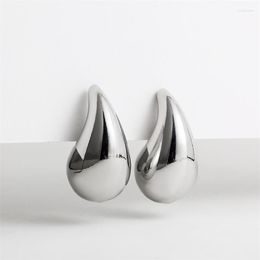 Stud Earrings 2023 Waterdrop For Women Chunky Teardrop Silver Plated Statement Ear Jewellery E972