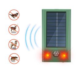 Animal Repellent, Ultrasonic Solar Powered Animal cat deterrent with led light to drive away mole pest gopher vole cat to protect your garden yard farm lawn