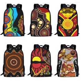 School Bags For Boys Girls Dot Painting Indigenous Circle Pattern Orthopaedic Schoolbag Women Backpack Fashion Mochila Escolar