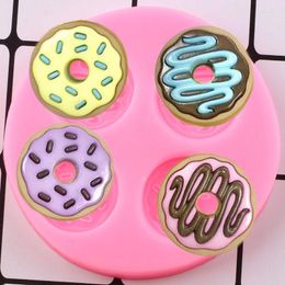 Baking Moulds DIY Donut Silicone Mold Cupcake Topper Baby Birthday Fondant Cake Decorating Tools Cookie Candy Chocolate Gumpaste