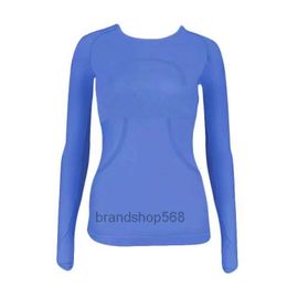 22 23 Yoga clothes Lu-068 Women T-Shirts Women's T-Shirt High-Elastic Breathable Running Top Quick Drying Seamless Short Sleeve Sport-Cycling Gym Wear lu goodhH