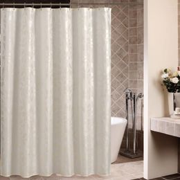 Shower Curtains The High - Quality Polyester Cloth Jacquard Gold Powder Printed Leaves Leaf Curtain Waterproof Molds Pure Copper Buttonhole