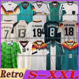 Germany Retro soccer jerseys 1980 1988 1990 1992 1994 1996 1998 2002 2004 2006 2010 2014 vintage football shirts T West VOLLER Moller GOTZE MATTHAUS KLOSE KLINSMANN