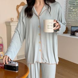 Women's Sleepwear Womens Silk Satin Pyjamas Pyjamas Set Pijama Suit Female Sleep Two Piece Loungewear