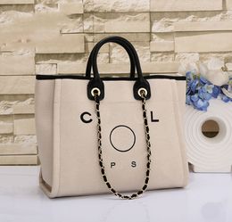 Canvas tote bag lady designer bag cool practical Large capacity plain cross body shoulder handbags great coin square 2 pieces Purse Pearl garbage bag