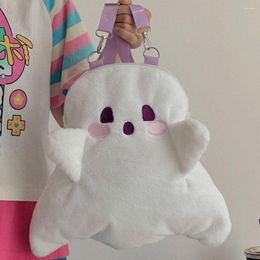 School Bags Ghost Plush Backpack Sweet Cartoon Large Capacity Kindergarten Bag Doll Stuffed Women