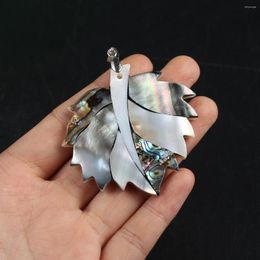 Charms 49x48mm Leaf Litter Shape Pendant Natural Freshwater Shell Mother Of Pearl For Jewelry Making DIY Women Necklace Earring