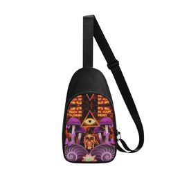 Diy custom men's Chest Bags Women's shoulder Bags Chest Bags purple lovely production of Personalised exclusive custom couple gifts travel students 59411
