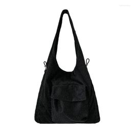 Evening Bags Fashion Forward Pleated Shoulder Bag Drawstring Tote Large Handbag For Individuals 517D