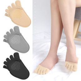 Women Socks 5Pairs Metatarsal Sleeve Pads Half Palm Five Finger Prevent Pad Pain Breathable