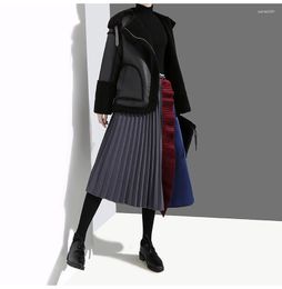 Skirts Saia Longa Cotton Empire Midi Tutu Limited Real 2023 Style Autumn Winter High Waist Skirt