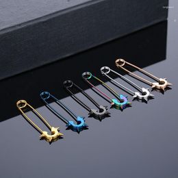 Stud Earrings High Grade Minimalist Paper Clip Stainless Steel Geometric Hypoallergenic Ear Jewelry Party Gifts For Women Men