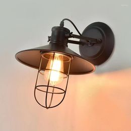 Wall Lamps American Vintage Mounted Lamp Industrial Copper Outdoor Indoor Courtyard Corridor Aisel Bar Waterproof