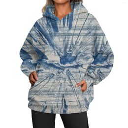 Gym Clothing Women's Spring And Autumn Loose Large Casual Print Hooded Sweater