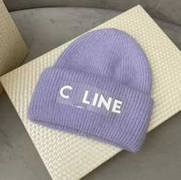 Beanie Beanie Hat Bonnet CELINF Knitted Cap Designer Women's Woolen Hat Letter Autumn/wi winter hat warm