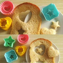 Baking Moulds Sugar Flipping Cake Tool Double-sided Cutting Moulds Five-pointed Star Love Embossing Mould Plum Blossom Moon Biscuit