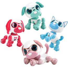 Chien Robot Brinquedos Interativos para Cães Brinquedos Sensoriais para Bebês Novos Brinquedos Eletrônicos para Animais de Estimação Inglês Filhote de Cachorro Inteligente para Cachorros com Sensor de Toque Máquina Elétrica Cão Bebê 0-3 Anos de Idade