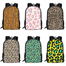 School Bags Children Fashion Leopard Print Simple Style Shoulder Backpack For Primary Student Casual Women Mochila Infantil