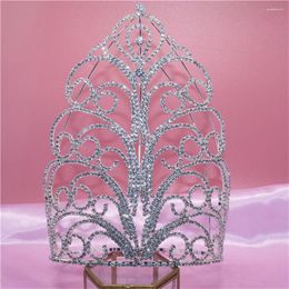 Headpieces Exquisite Luxurious European And American Sexy Bridal Ornaments Crystal Rhinestone Crown Fashion Headwear Big