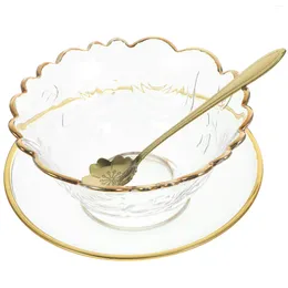 Dinnerware Sets Salad Bowls Glass Serving Reusable Delicate For Parties Dessert Large Entertaining
