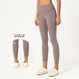 Active Pants Lu Seamless With Logo Fitness Leggings Women 24 Colours Jogging High Waist Yoga Breathable Sports Pan