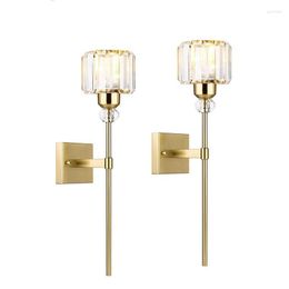 Wall Lamp Modern Gold/silver Crystal Sconce Bathroom Living Room Fashion Foyer Hall Stair K9 Light Led Luminaire