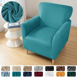 Chair Covers 1Pcs Velvet Bathtub Armchair Sofa Cover Elastic Club Single Wedding Banquet Household Decoration