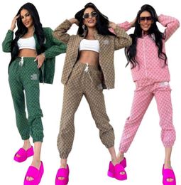 NEW Women's Tracksuits Printed letter G Luxury brand fashion Casual sports designer Tracksuits 2 Piece Set Y71376