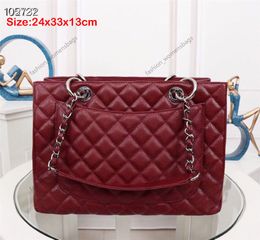 5A top luxury bag designer Woman Bag Top Quality Caviar Real Leather Sheepskin Shoulder Bag Luxury Handbags Classic Flap Chain Shopping Computer Crossbody Purses