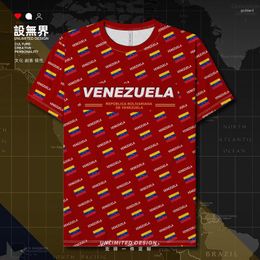 Men's T Shirts Venezuela Venezuelan VEN Quick Dry Shirt Short-sleeved Tops Short Sleeve T-shirt Fitness Fashion Clothes Summer