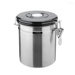 304 Stainless Steel Coffee Bean Seal Tank with Exhaust Valve - Ideal for storage facility and Transport