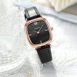 Womens watch Watches high quality luxury Casual Waterproof Quartz-Battery Leather 27mm watch