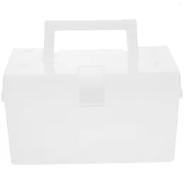 Storage Boxes Portable First-aid Box Multi-function Cabinet Home Case - Size S (White)
