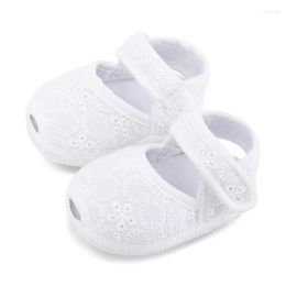 Sandals Summer Infant Wedding Lace Open Baby Girls Breathable Anti-Slip Born Soft Pre-walking Shoes