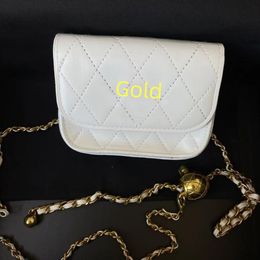 Luxury Crossbody Small Bags Lady Black Leather Clutch Handbags Coin Purse Womens Designer Shoulder Mini lipstick Headphone Flip Bag Gold Chains Handbag