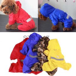 Dog Apparel Camouflage Waterproof Rain Clothes Reflective Dog Raincoat Soft Breathable Pet Cat Small Dog Rainwear Dog Clothes x0904