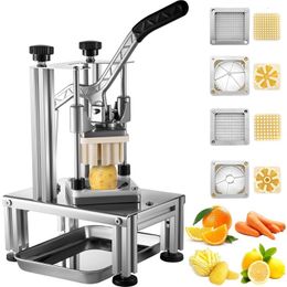 Fruit Vegetable Tools Commercial French Fry Cutter with 4 Replacement Blades Blade Easy Dicer Chopper 6Wedge Slicer 230901